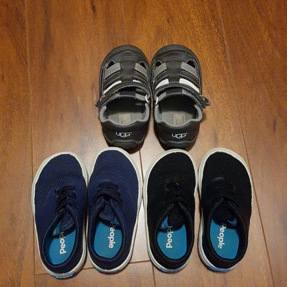 3 pairs toddler boy sneakers